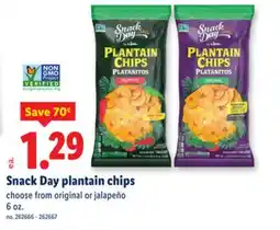 Lidl Snack Day plantain chips offer