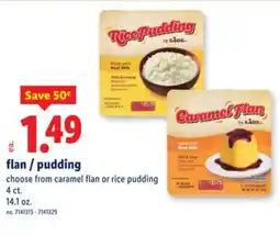 Lidl flan/pudding offer