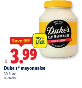Lidl Duke's mayonnaise offer