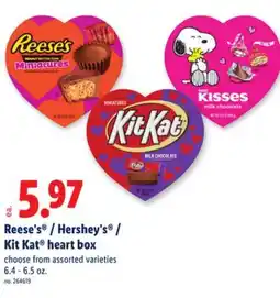 Lidl Reese's / Hershey's / Kit Kat heart box offer
