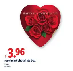 Lidl rose heart chocolate box offer