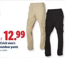 Lidl Crivit men's outdoor pants offer
