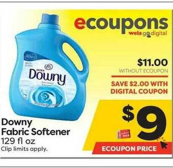 Weis Markets Downy Fabric Softener offer