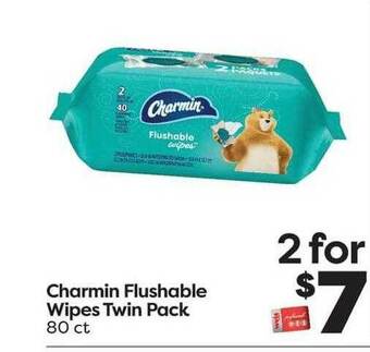 Weis Markets Charmin Flushable Wipes Twin Pack offer