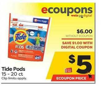 Weis Markets Tide Pods offer