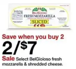 Target BelGioioso fresh mozzarella & shredded cheese offer