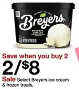 Target Breyers ice cream & frozen treats offer