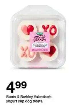 Target Boots & Barkley Valentine's yogurt cup dog treats offer
