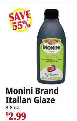 Ocean State Job Lot Monini Brand Italian Glaze offer
