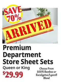 Ocean State Job Lot Premium Department Store Sheet Sets offer