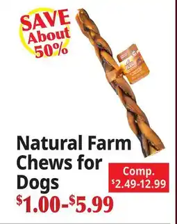 Ocean State Job Lot Natural Farm Chews for Dogs offer