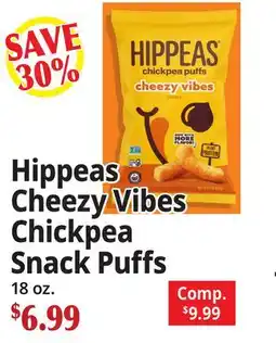 Ocean State Job Lot Hippeas Cheezy Vibes Chickpea Snack Puffs offer