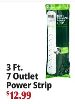 Ocean State Job Lot 3 Ft. 7 Outlet Power Strip offer