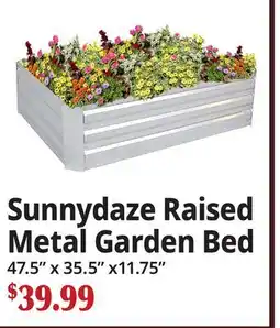 Ocean State Job Lot Sunnydaze Raised Metal Garden Bed offer