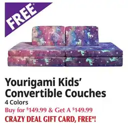 Ocean State Job Lot Yourigami Kids' Convertible Couches offer