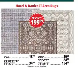Ocean State Job Lot Hazel & Danica Area Rugs offer