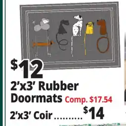 Ocean State Job Lot 2'x3' Rubber Doormats offer