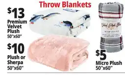 Ocean State Job Lot Throw Blankets offer