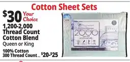 Ocean State Job Lot 1,200-2,000 Thread Count Cotton Blend offer