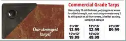 Ocean State Job Lot Commercial Grade Tarps offer