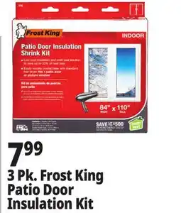 Ocean State Job Lot 3 Pk. Frost King Patio Door Insulation Kit offer