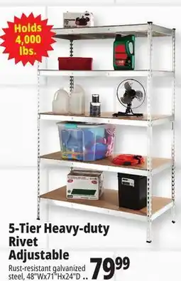 Ocean State Job Lot 5-Tier Heavy-duty Rivet Adjustable offer
