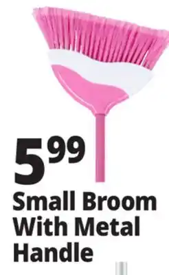 Ocean State Job Lot Small Broom With Metal Handle offer