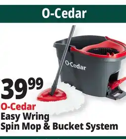 Ocean State Job Lot O-Cedar Easy Wring Spin Mop & Bucket System offer