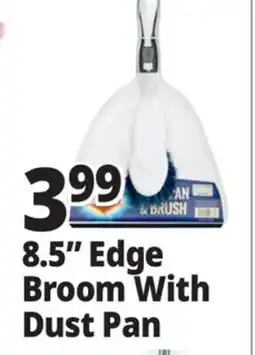 Ocean State Job Lot 8.5 Edge Broom With Dust Pan offer