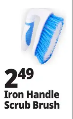 Ocean State Job Lot Iron Handle Scrub Brush offer