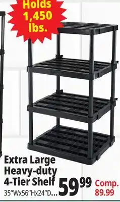 Ocean State Job Lot Maxit 5-Tier Heavy-Duty Plastic Shelving Unit offer