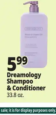 Ocean State Job Lot Dreamology Shampoo & Conditioners offer