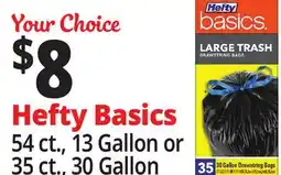Ocean State Job Lot Hefty Strong Lawn & Leaf 39 Gallon Trash Bags 18 Count offer