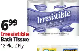Ocean State Job Lot Irresistible Soft Impressions Bath Tissue 12 Count offer