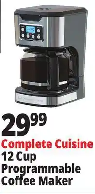 Ocean State Job Lot Complete Cuisine 12 Cup Programmable Coffee Maker offer