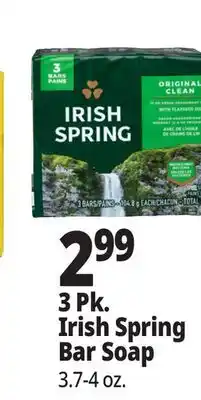 Ocean State Job Lot 3 Pk. Irish Spring Bar Soap offer