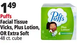 Ocean State Job Lot Puffs Ultra Soft Facial Tissues 48 Count offer