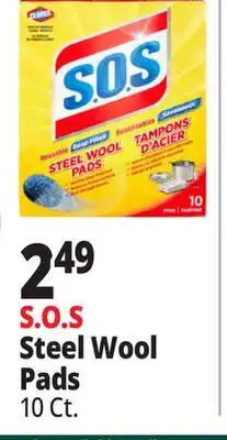 Ocean State Job Lot Clorox S.O.S Steel Wool Pads 10 Count offer