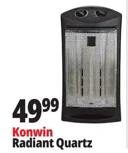 Ocean State Job Lot Konwin Infrared Quartz Tower Heater with Fan offer