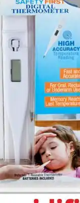 Ocean State Job Lot Safety First Digital Thermometer offer