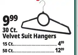 Ocean State Job Lot 30 Ct. Velvet Suit Hangers offer