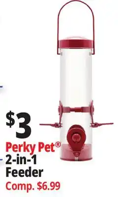 Ocean State Job Lot Perky Pet 2-in-1 Feeder offer
