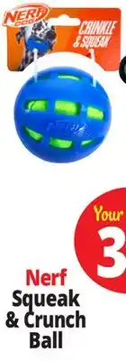 Ocean State Job Lot Nerf Squeak & Crunch Ball offer