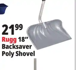Ocean State Job Lot RUGG 18 Backsaver Snow Shovel offer