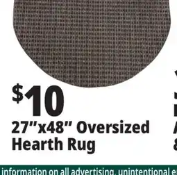 Ocean State Job Lot Oversized Hearth Rug 27 x 48 offer