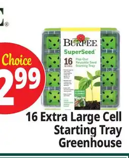 Ocean State Job Lot Burpee SuperSeed Pop-Out Reusable Seed Starting Tray 16XL-Cell offer