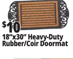 Ocean State Job Lot 18x30 Heavy-Duty Rubber/Coir Doormat offer