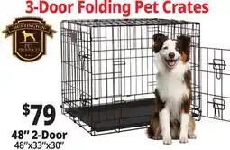 Ocean State Job Lot 3-Door Folding Pet Crates offer