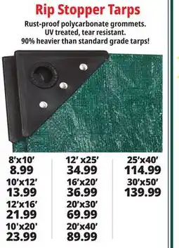 Ocean State Job Lot Rip-Stopper Tarps offer