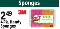 Ocean State Job Lot Scotch-Brite Ocelo Multi-Purpose 3M Sponges 4 Count offer